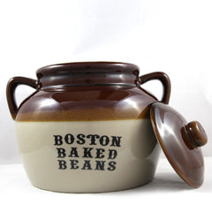 Bean Pot Pottery Baked Beans Cooking Jar With Lid, 3 L Lidded