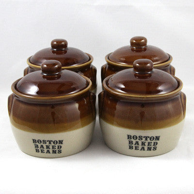 Kook 5.5-Qt Stoneware Bean Pot with Lid Large Pot for Cooking Boston Baked  Beans 